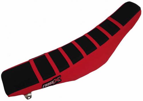 CROSS X SEAT COVER, BLACK/RED/RED (STRIPES) M1173BRR