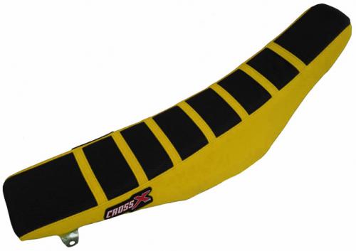 CROSS X SEAT COVER, BLACK/YELLOW/YELLOW (STRIPES) M3083BYY