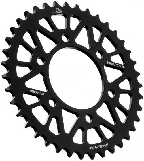 JT SPROCKETS REAR RACELITE ALU 39T BLACK, 520 JTA047839Z