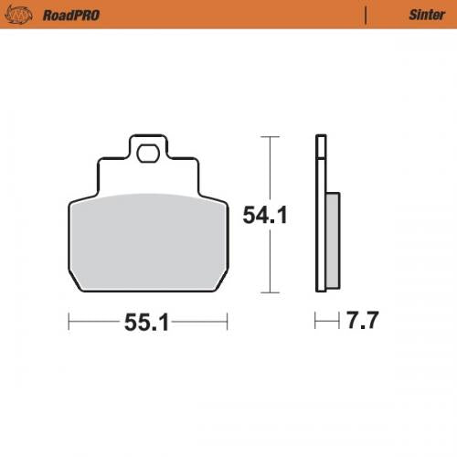 MOTO MASTER 401003, BRAKE PADS SINTER