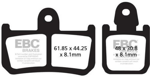 EBC EPFA442/4HH EBC EXTREME PRO HH DISC PADS