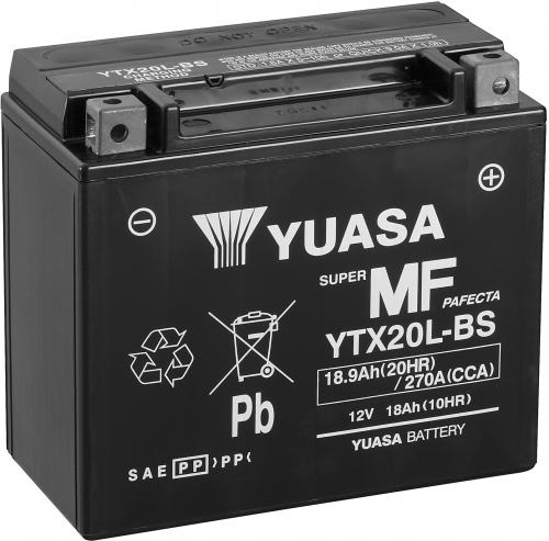 YUASA YTX20L-BS YUASA BATTERY & ACID PACK