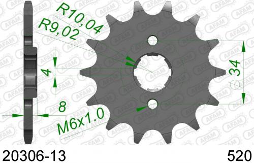 AFAM FRONT 13T, 520 AF12030613