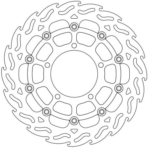 MOTO MASTER 112050, FLAME FLOATING ALU DISC 310