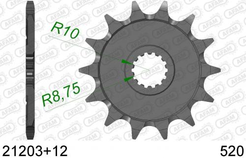 AFAM FRONT 12T, 520 AF12120312S