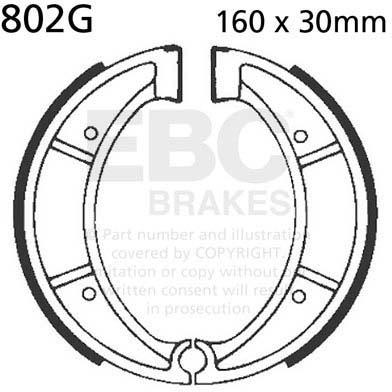 EBC 802G EBC BRAKE SHOES