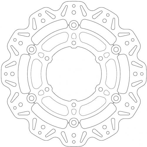 EBC BRAKE DISC VR3109BLK VEE FLOATING DISC BLACK CENTRE
