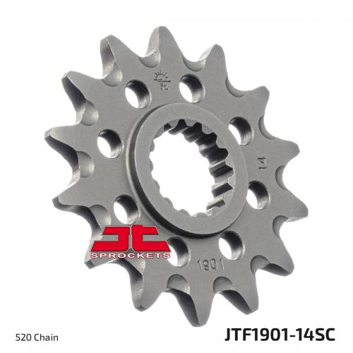 JT SPROCKETS FRONT STEEL SC 14T, 520 JTF190114S