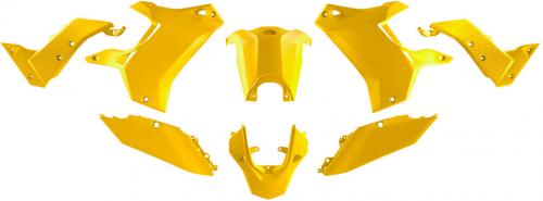 RTECH PLASTIC KIT WITHOUT FRONT FENDER YZ YELLOW