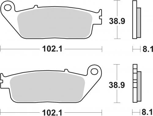 SBS 183CT BRAKE PADS ORGANIC