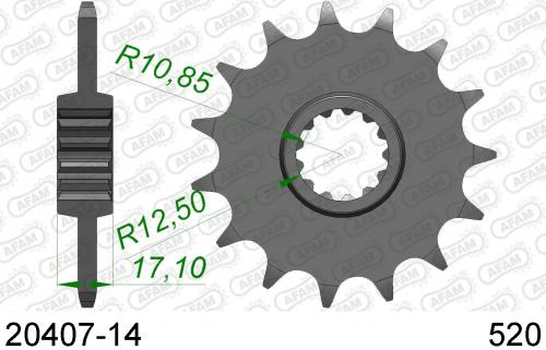 AFAM FRONT 14T, 520 AF12040714
