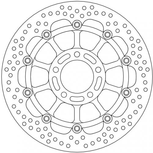 MOTO MASTER 113125, HALO FLOAT ALU OFFS. DISC 290