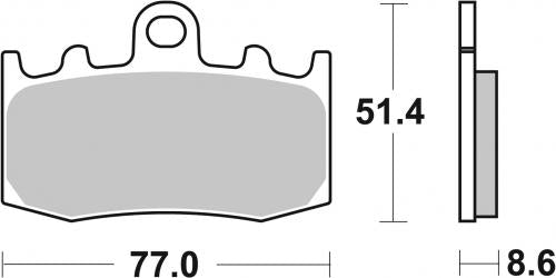 BREMBO 07BB26SR BRAKE PADS SINTER SPORT