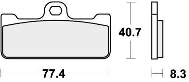 SBS 695DS-2 BRAKE PADS SINTER RACING