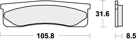 SBS 660RS BRAKE PADS SINTER SPORT