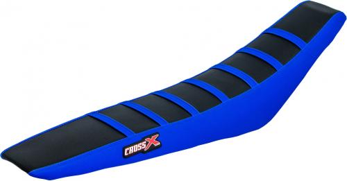 CROSS X SEAT COVER, BLACK-BLUE-BLUE(WITH STRIPES) M6223BBLBL
