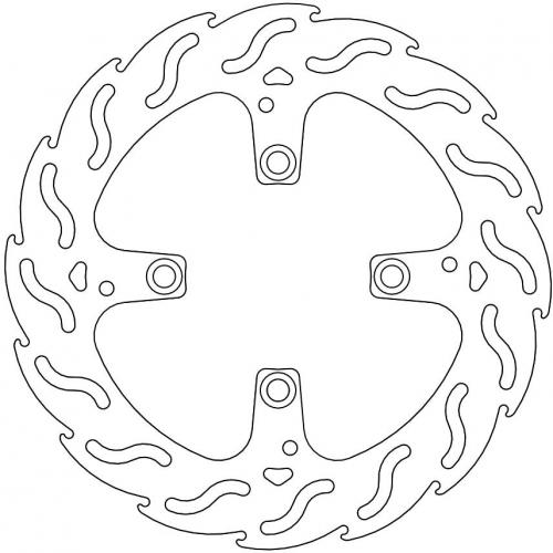 MOTO MASTER 110449, FLAME FIXED DISC 245