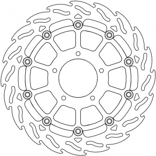 MOTO MASTER 112180, FLAME FLOATING ALU DISC 320