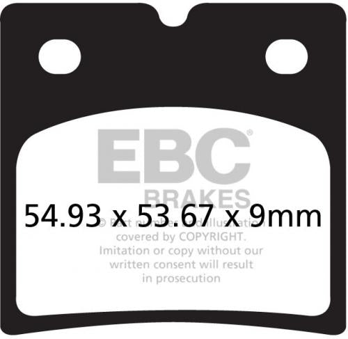 EBC FA 696V EBC SEMI SINTERED DISC PADS