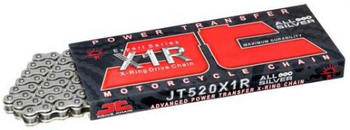 JT CHAINS 520X1R X 124 NICKEL JT HEAVY DUTY X-RING CHAIN