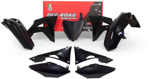 RTECH PLASTICS KIT 6 PC W/AIRBOX COV. HONDA BLACK 563210680