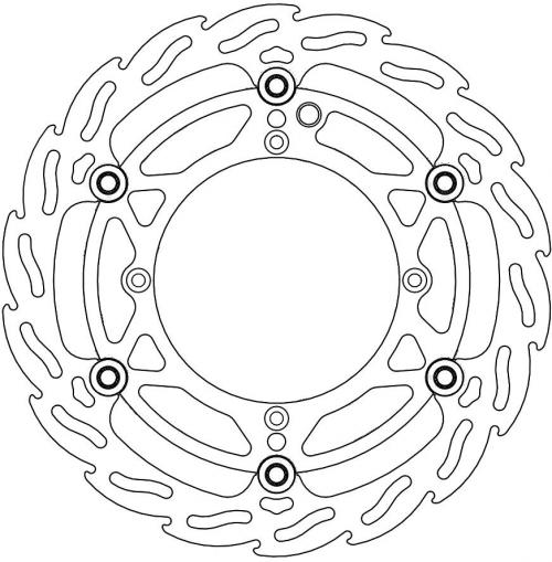 MOTO MASTER 112089, FLAME FLOATING ALU DISC 270