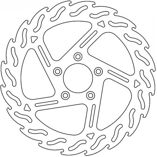 MOTO MASTER 110767, FLAME FIXED DISC 292