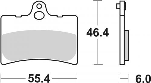 SBS 126HF BRAKE PADS ORGANIC