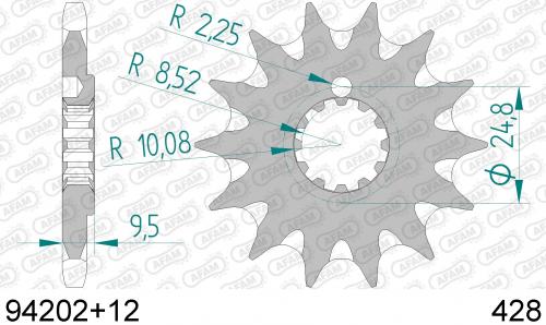 AFAM FRONT 12T, 428 AF19420212S