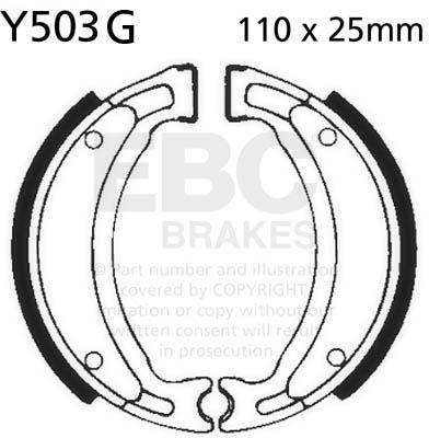 EBC Y503G EBC BRAKE SHOES