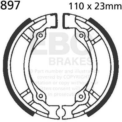 EBC 897 EBC BRAKE SHOES