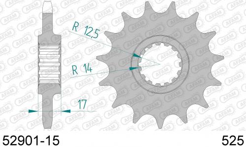 AFAM FRONT 15T, 525 AF15290115