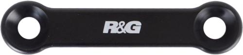 R&G REAR FOOTREST PLATE LEFT SIDE, BLACK 41211302