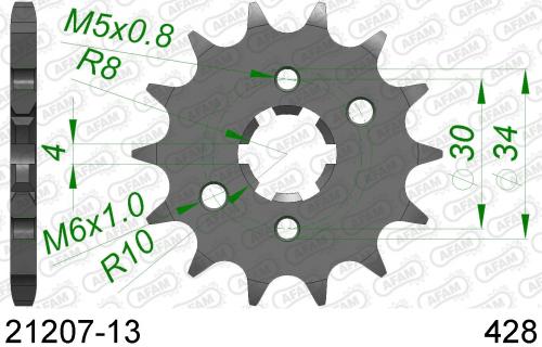 AFAM FRONT 13T, 428 AF12120713