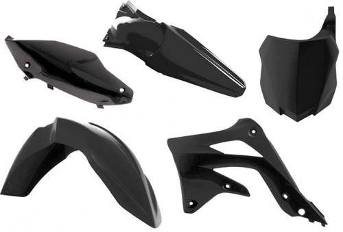 RTECH PLASTICS KIT 5 PCS KAWASAKI BLACK 563225550