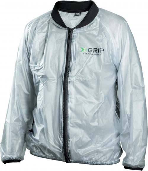X-GRIP RAIN JACKET TRANSPARANT, SIZE XL
