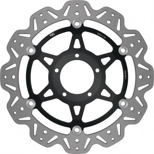 EBC BRAKE DISC VR843BLK VEE FLOATING DISC BLACK CENTRE