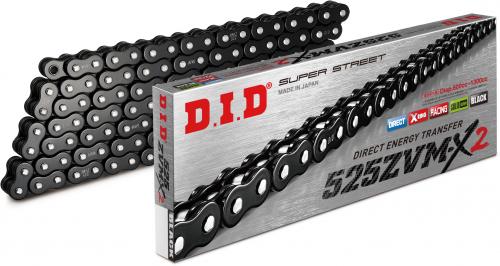 DID 525ZVM-X2 BLACK&BLACK, 120 ZJ RIVET