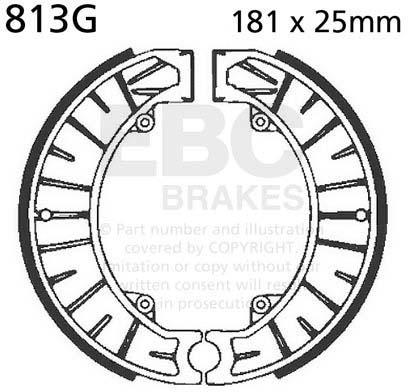 EBC 813G EBC BRAKE SHOES