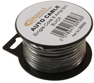 LASER TOOLS BLACK SINGLE CORE AUTO CABLE LT36958