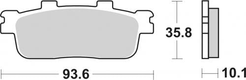 SBS 201MS BRAKE PADS SINTER