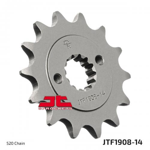 JT SPROCKETS FRONT STEEL 14T, 520 JTF190814