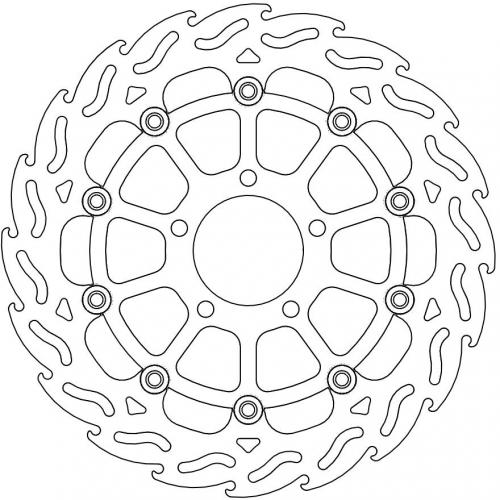 MOTO MASTER 112030, FLAME FLOATING ALU DISC 310