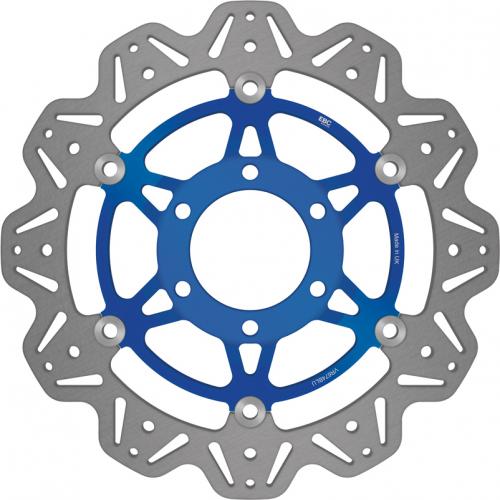 EBC BRAKE DISC VR647BLU VEE FLOATING DISC BLUE CENTRE