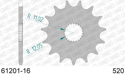 AFAM FRONT 16T, 520 AF16120116