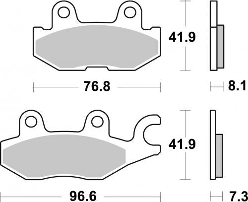 SBS 973PSI BRAKE PADS SINTER EVO