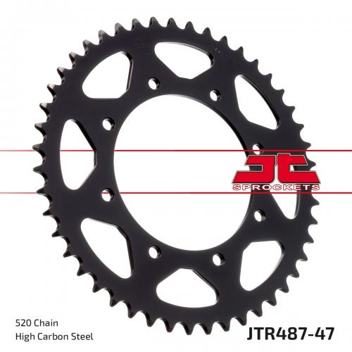 JT SPROCKETS REAR STEEL 47T, 520 JTR048747