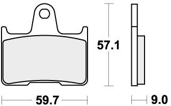 SBS 765HF BRAKE PADS ORGANIC