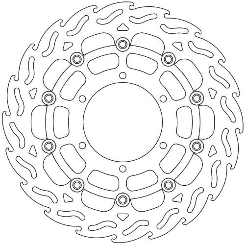 MOTO MASTER 112068, FLAME FLOATING ALU DISC 310