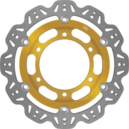 EBC BRAKE DISC VR646GLD VEE FLOATING DISC GOLD CENTRE